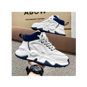 Men’s Sports Fashion Running Shoes Popcorn Casual Board Shoes Thick Sole Increase