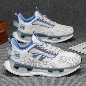 Men’s Student Spring Shoes New Youth Lightweight Soft Sole Ultra Light Shock Absorbing Running Sports Trendy Sneakers