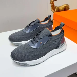 Men’s Summer Breathable Running Shoes Mesh Solid Color Casual Fashion Soft Sole Sports Lace-Up Comfortable Clunky Sneakers
