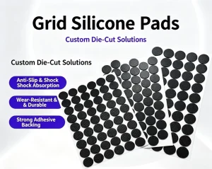 Mesh Silicone Anti-Slip Anti-Collision Shock-Absorbing Self-Adhesive Wear-Resistant Foot Pad