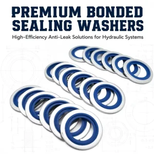 Metric Bonded Sealing Washer Oil Resistant Anti Leak Rubber Gasket for Automotive Hydraulic System Fittings