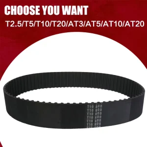 Metric T Series Timing Belt T2.5 T5 T10 T20 Neoprene Rubber Endless Synchronous Belt
