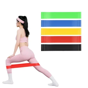 Mini Loop Printed Gym Workout Bands Set Latex Rubber Elastic Resistance Bands for Fitness Exercises Home Sport Use