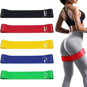 Mini Loop Strength Gym Resistance Bands 5 Levels Durable Thick Rubber Hip Circle Training Fitness Workout Exercise