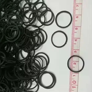 Mini Rubber Bands Soft Elastic Bands for Kid Hair Braids Hair (Black)