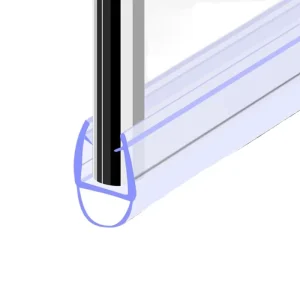 Modern Bathroom Glass Shower Door Rubber Plastic PVC Weather Stripping Bottom Enclosure Seal Strip