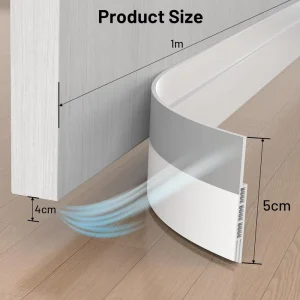 Modern Self Adhesive Thermal Silicone Rubber Door Seam Bottom Sealing Strip Wind Dust Sound Insulation for Wooden Doors Hotels