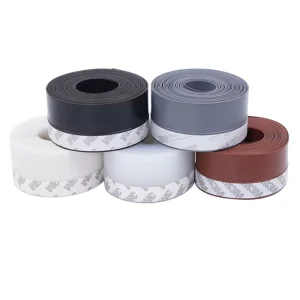 Modern Self adhesive PVC Bottom Door & Window Seal Strips Soundproof Easy Installation Wind Stoppers