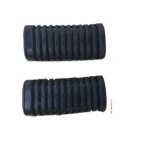 Motorcycle Footpeg Rubber Stainless Steel and ABS Plastic Yamaha CG125 Straddle Type Front Pair