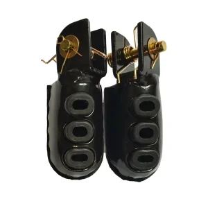 Motorcycle Left and Right Durable Rubber Aluminum Universal Footrest for DY150 EAGLE