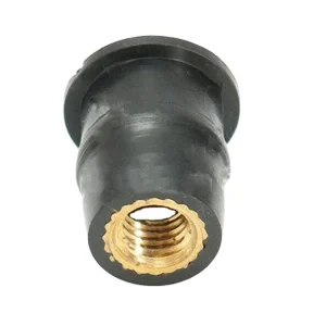 Motorcycle Rubber Well Nuts Accessories Fasteners Decoration Modified Windshield Brass Rubber Nut