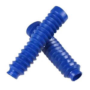 Motorcycle Universal 15 Section Front Fork Dust Boot Rubber Shock Absorption Dust Proof Rubber Cover Multicolor 210 * 42mm