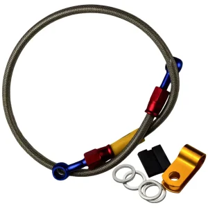 Motorcycle and Electric Vehicle Modification Accessories Brake Oil Pipe Steel Wire Rubber Sleeve Universal and Durable