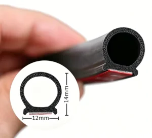 Multi Shape D P Z B Car Door Window Black Rubber Self Adhesive Waterproof Dustproof Sound Deadening Automotive Weather New