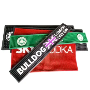Multi Size Customized PVC Bar Mat Anti Slip Rubber Beer Drinking Barmats Table Decorative Silicone Drip Mat