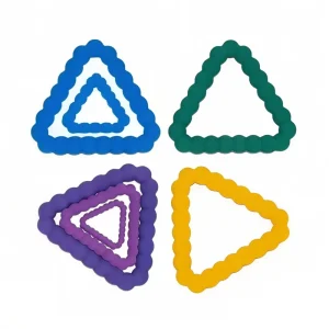 Multi Size Triangle Silicone Pet Toy Dog Molar Teeth Clean Chew Interactive Training Silicone Molar Toy