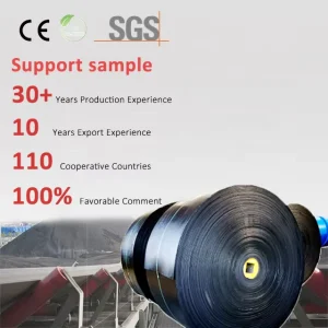 Multi-ply Anti-static Flat Conveyor Belt with EP1500/5 Woven Fabric for Mining