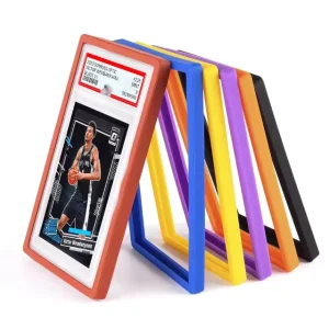 Multicolor Gradient Rubber Silicone Graded Trading Card Slab Bumper Guards for PSA Graded Cards