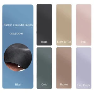 Mutil Color High Quality Luxury Custom Yoga Mat Green Grip Eco PU Polyurethane Natural Rubber OEM ODM Pilates Mat