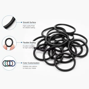 NBR EPDM Rubber O-Rings for Industrial Sealing Custom Sizes Gasket Seals Supplier Factory Parts Accessories