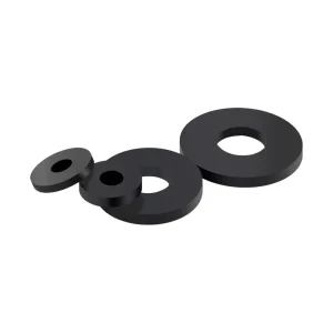 NBR Nitrile Rubber Flat Washers Black Oil-Resistant Sealing Gaskets for Screws and Waterproof Assemblies