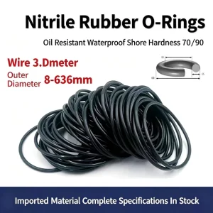 NBR O-Ring Assortment Set 11, ID 37.5 x 2 for Cylinder Sealing