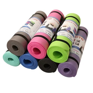 NBR Yoga Mat Foam Rubber High Quality Colorful Yoga Thick 10 mm Yoga Mat Non slip Logo Printed