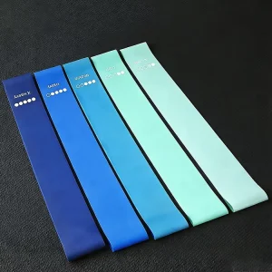 Natural Latex Rubber Elastic Loop Resistance Bands 5 Piece Set Eco Friendly Yoga Gym Fitness Exercise Physical Therapy