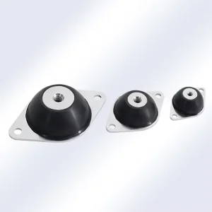 Natural Rubber Black Air Conditioner Anti-Vibration Damper Base Foot Pad 30-90 Shore Hardness with Cutting Service