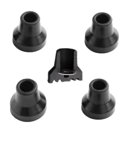 Natural Rubber Foot Pad Replacement for Crutches and Walking Sticks, 16 mm ID
