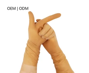 Natural Rubber Latex Brown Orthopaedic Surgical Gloves for Postoperative Wound Care
