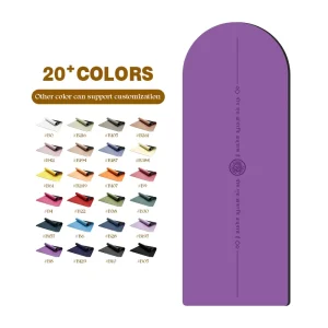 Natural Rubber Material Eco Friendly 6mm Thick Yoga Mats with Excellent Grip 183cm Length Model 004 Universal Use