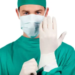 Natural Rubber Powder-Free Surgical Gloves Medical Sterile Comfortable to Wear and Tear-Resistant