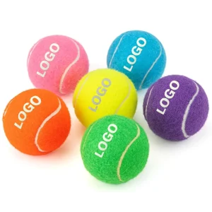 Natural Rubber Tennis Balls, Colorful Beach Tennis Practice Balls and Pet Toys