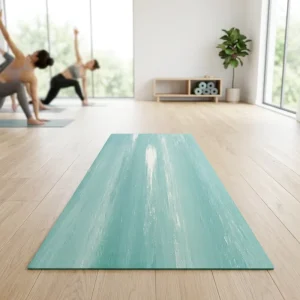 Natural Rubber Yoga Fitness Mat Anti Tear for Pilates Stretching