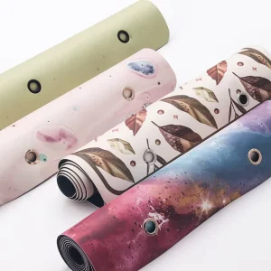 Natural Rubber Yoga Mat 183cm Rectangle Non Slip Eco Friendly Durable Machine Washable Fitness and Pilates Pad