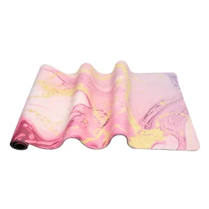 Natural Rubber Yoga Mat Color Printing PU Organic PU Rubber Yoga Mat Folding