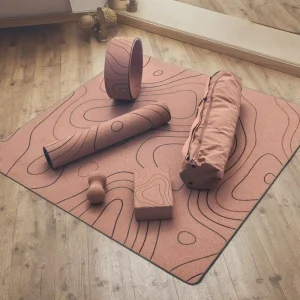 Natural Rubber Yoga Mat Cork Custom Organic Joga Cork Rubber Thick Yoga Mat Eco Friendly Yoga Matte