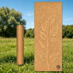 Natural Rubber Yoga Mat Custom Logo Non Slip Eco Friendly Cork TPE Exercise Mat Bulk Pilates Mats for Studio