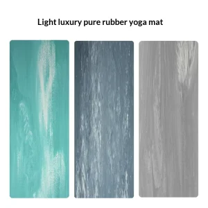 Natural Rubber Yoga Mat Non Slip Eco Friendly 5mm Thick Multi Color Made in China for Yoga Pilates Home Studio Workout