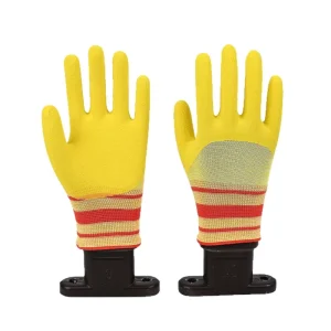 Natural rubber material wear resistant and anti slip foam gloves that fit the hand shape labor protection gloves