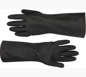 Neoprene Rubber Work Gloves Anti Corrosion Waterproof Chemical Resistant Safety Gloves