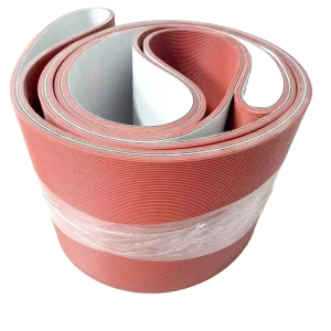 New 2 Layer Durable Wear Resistant Rubber Red Coated PVC Conveyor Belt