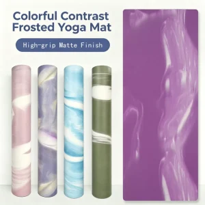 New 5mm Thick Eco Friendly Natural Rubber Yoga Mat with Sound Insulation Shock Absorbing Features