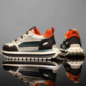New Arrival Men’s Casual Sports Shoes Retro Thick Sole Breathable Upper Comfortable Anti Slip Sneakers for Men