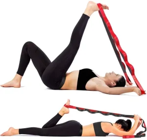 New Design 12 Loop Polyester Fabric Yoga Band Stretching Band Fitness