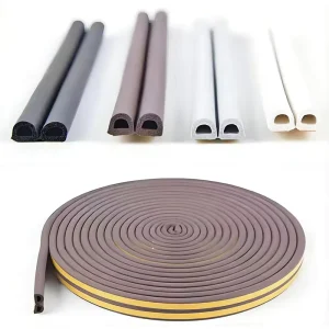 New Design EPDM PVC D-Type Door and Window Weatherstrip Gap Blocker Self-Adhesive Insulation Seal Strip