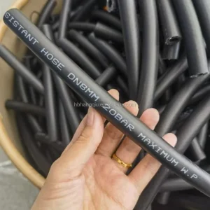 New Flexible Hangqiu Automotive Knitted Fuel Hose Oil Resistant 16mm Diameter Rubber Air Fluid Hose With Cutting Service