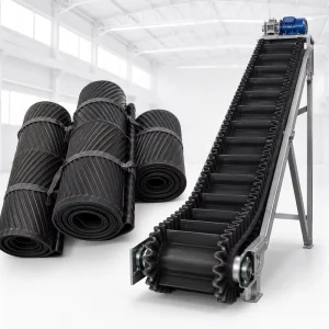 New High Capacity Adjustable Anti static Rubber Sidewall Conveyor Belt Mining Heavy Duty Bulk Material Handling OEM Factory