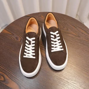 New Lightweight Thick Soled Height Increasing Shoes Oversized Loose Rubber Breathable Casual Men’s Walking Sports Shoes